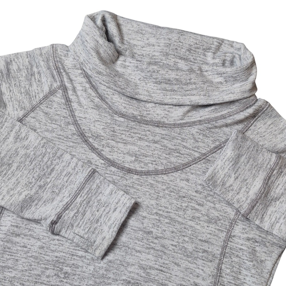 Kuhl Womens Medium Cowl Neck Pullover Athletic Hiking Top Gray